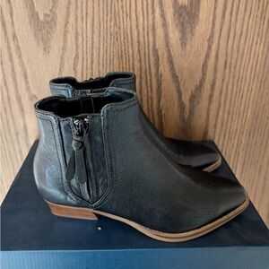 Cole Haan Hadlyn Black Leather Ankle Booties